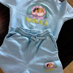 FIORUCCI VINTAGE ANGELS LOGO Sweatpants Set BLUE